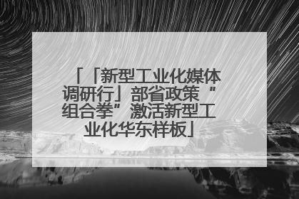 「新型工业化媒体调研行」部省政策“组合拳”激活新型工业化华东样板