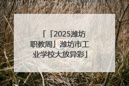 「2025潍坊职教周」潍坊市工业学校大放异彩