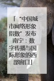 “中国城市网络形象指数”发布 南宁：数字传播与国际形象的西部窗口