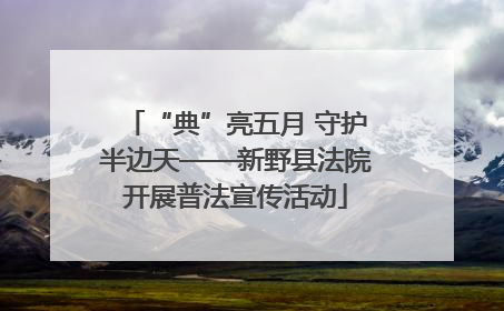 “典”亮五月 守护半边天——新野县法院开展普法宣传活动