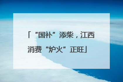 “国补”添柴，江西消费“炉火”正旺