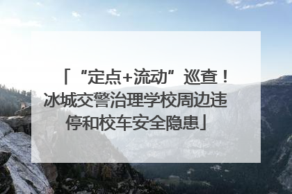 “定点+流动”巡查！冰城交警治理学校周边违停和校车安全隐患