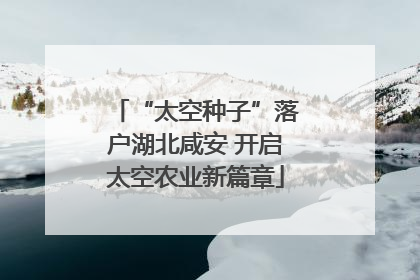 “太空种子”落户湖北咸安 开启太空农业新篇章