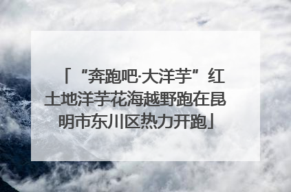 “奔跑吧·大洋芋”红土地洋芋花海越野跑在昆明市东川区热力开跑
