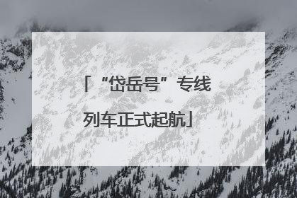“岱岳号”专线列车正式起航