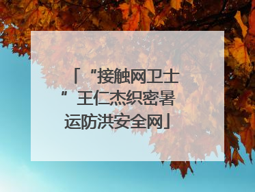 “接触网卫士”王仁杰织密暑运防洪安全网