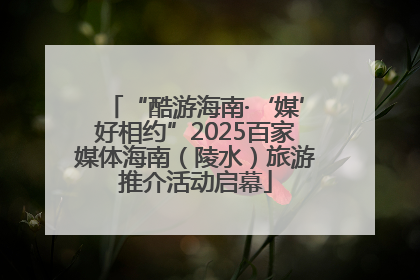 “酷游海南·‘媒’好相约”2025百家媒体海南（陵水）旅游推介活动启幕