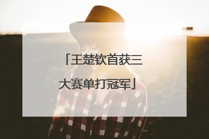 王楚钦首获三大赛单打冠军