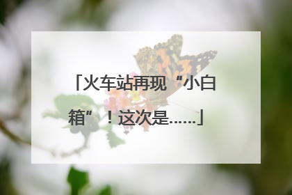 火车站再现“小白箱”！这次是……