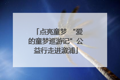 点亮童梦 “爱的童梦巡游记”公益行走进溆浦