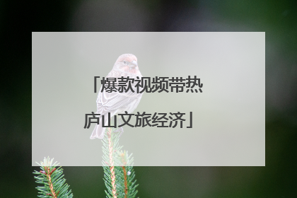 爆款视频带热庐山文旅经济