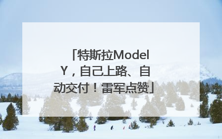 特斯拉Model Y，自己上路、自动交付！雷军点赞