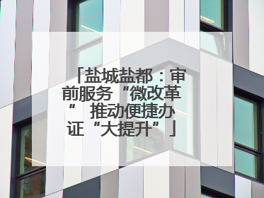 盐城盐都：审前服务“微改革” 推动便捷办证“大提升”