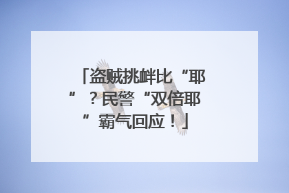 盗贼挑衅比“耶”？民警“双倍耶”霸气回应！