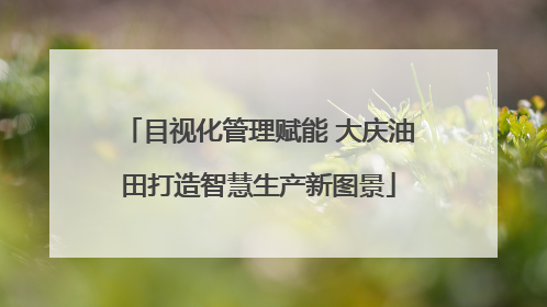 目视化管理赋能 大庆油田打造智慧生产新图景