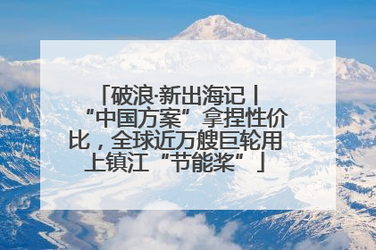 破浪·新出海记丨 “中国方案”拿捏性价比，全球近万艘巨轮用上镇江“节能桨”