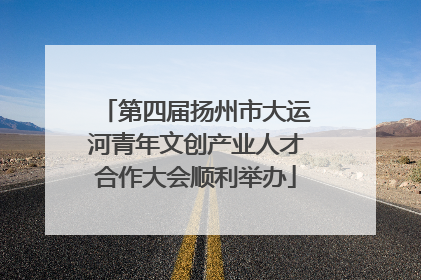 第四届扬州市大运河青年文创产业人才合作大会顺利举办