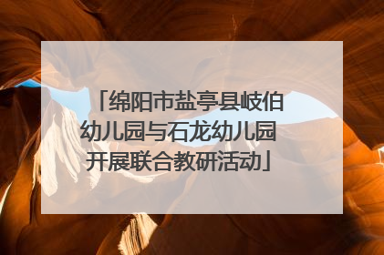 绵阳市盐亭县岐伯幼儿园与石龙幼儿园开展联合教研活动