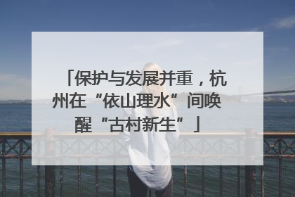 保护与发展并重，杭州在“依山理水”间唤醒“古村新生”