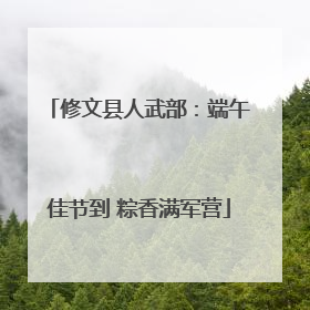修文县人武部：端午佳节到 粽香满军营