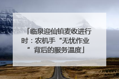 临泉迎仙镇麦收进行时：农机手“无忧作业”背后的服务温度