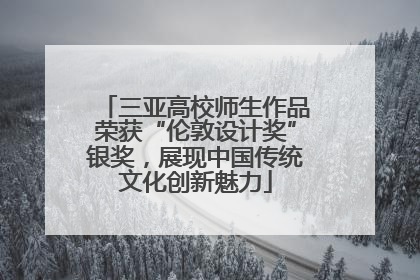 三亚高校师生作品荣获“伦敦设计奖”银奖，展现中国传统文化创新魅力