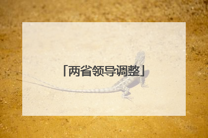 两省领导调整