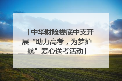 中华财险娄底中支开展“助力高考，为梦护航”爱心送考活动