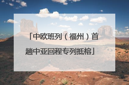 中欧班列（福州）首趟中亚回程专列抵榕