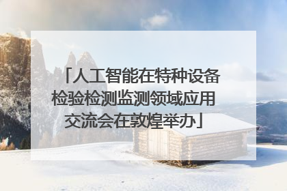 人工智能在特种设备检验检测监测领域应用交流会在敦煌举办