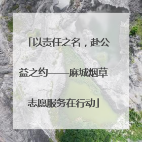 以责任之名，赴公益之约——麻城烟草志愿服务在行动