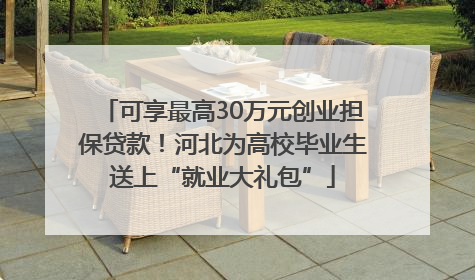 可享最高30万元创业担保贷款！河北为高校毕业生送上“就业大礼包”