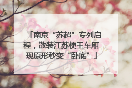 南京“苏超”专列启程，散装江苏梗王车厢现原形秒变“卧底”