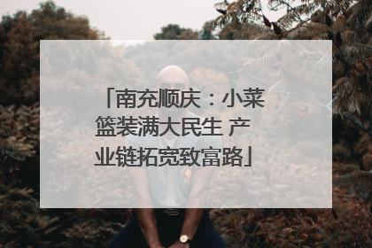 南充顺庆：小菜篮装满大民生 产业链拓宽致富路