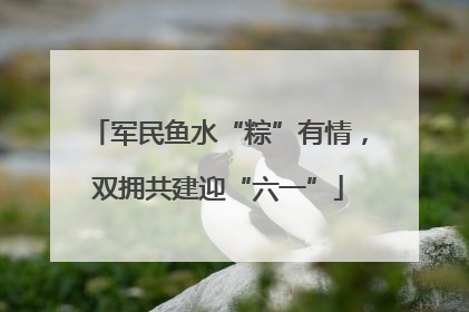 军民鱼水“粽”有情，双拥共建迎“六一”
