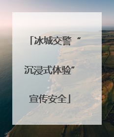 冰城交警“沉浸式体验”宣传安全