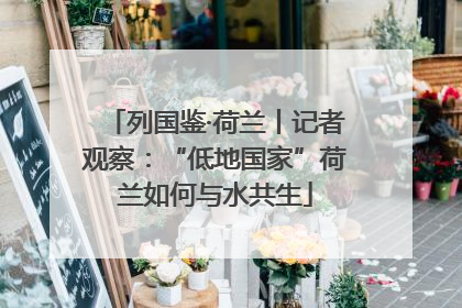 列国鉴·荷兰丨记者观察：“低地国家”荷兰如何与水共生