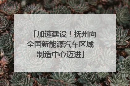加速建设！抚州向全国新能源汽车区域制造中心迈进