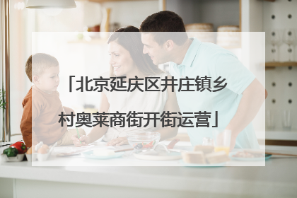 北京延庆区井庄镇乡村奥莱商街开街运营