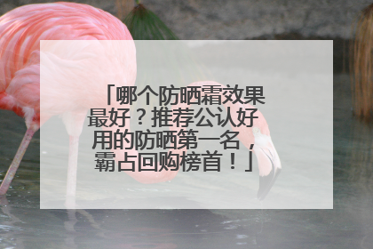 哪个防晒霜效果最好？推荐公认好用的防晒第一名，霸占回购榜首！