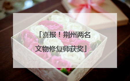 喜报！荆州两名文物修复师获奖