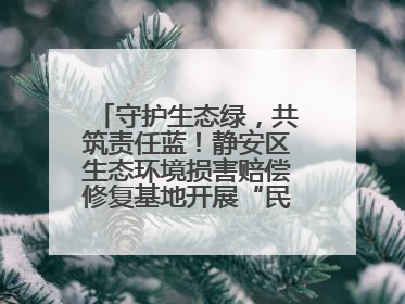 守护生态绿，共筑责任蓝！静安区生态环境损害赔偿修复基地开展“民法典进企业”环保专题活动