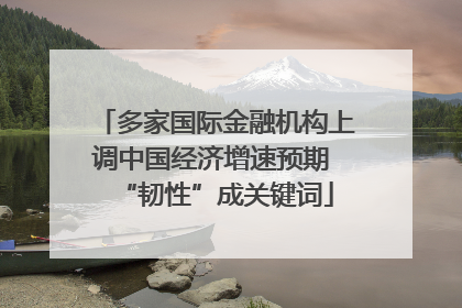 多家国际金融机构上调中国经济增速预期 “韧性”成关键词
