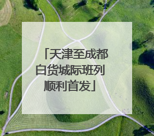 天津至成都白货城际班列顺利首发