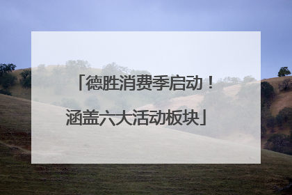 德胜消费季启动！涵盖六大活动板块
