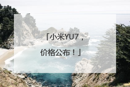 小米YU7，价格公布！