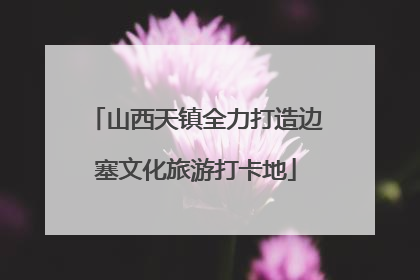 山西天镇全力打造边塞文化旅游打卡地
