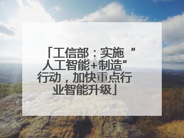 工信部：实施“人工智能+制造”行动，加快重点行业智能升级