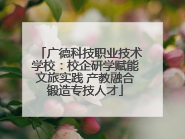 广德科技职业技术学校：校企研学赋能文旅实践 产教融合锻造专技人才