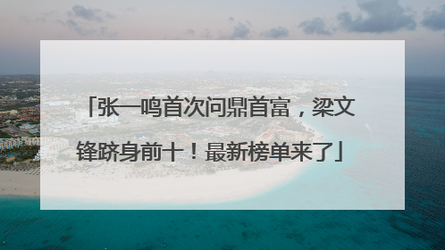 张一鸣首次问鼎首富，梁文锋跻身前十！最新榜单来了